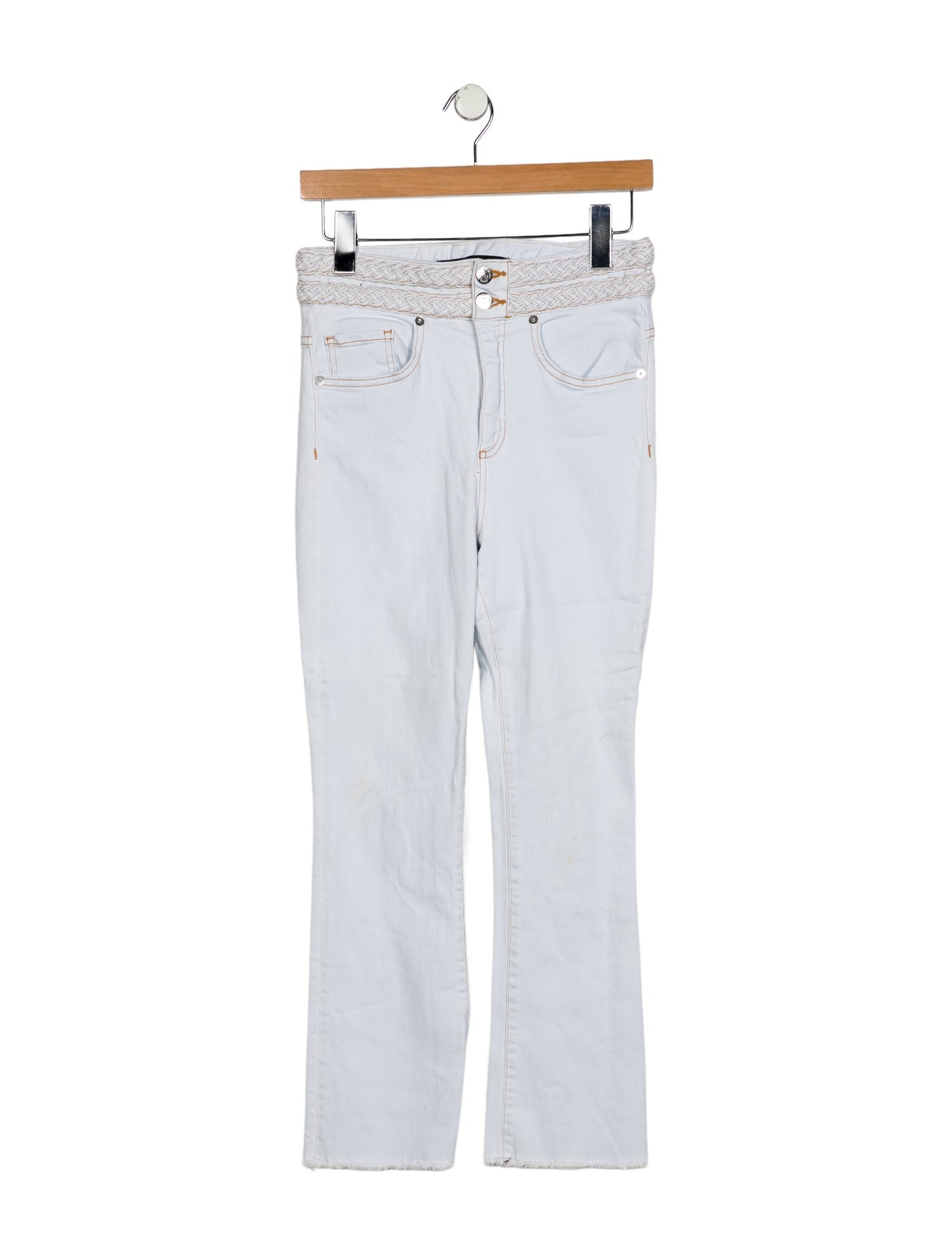 Veronica Beard Mid-Rise Straight Leg Jeans