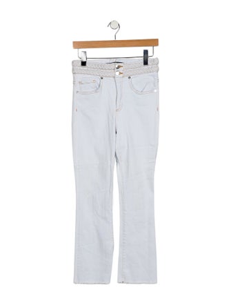 Veronica Beard Mid-Rise Straight Leg Jeans