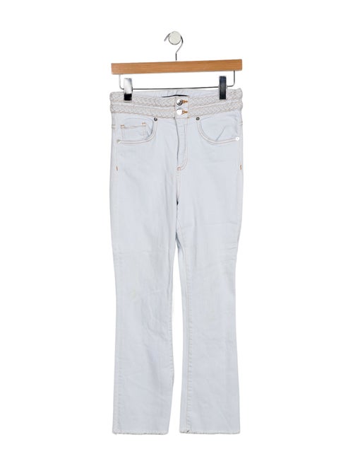 Veronica Beard Mid-Rise Straight Leg Jeans
