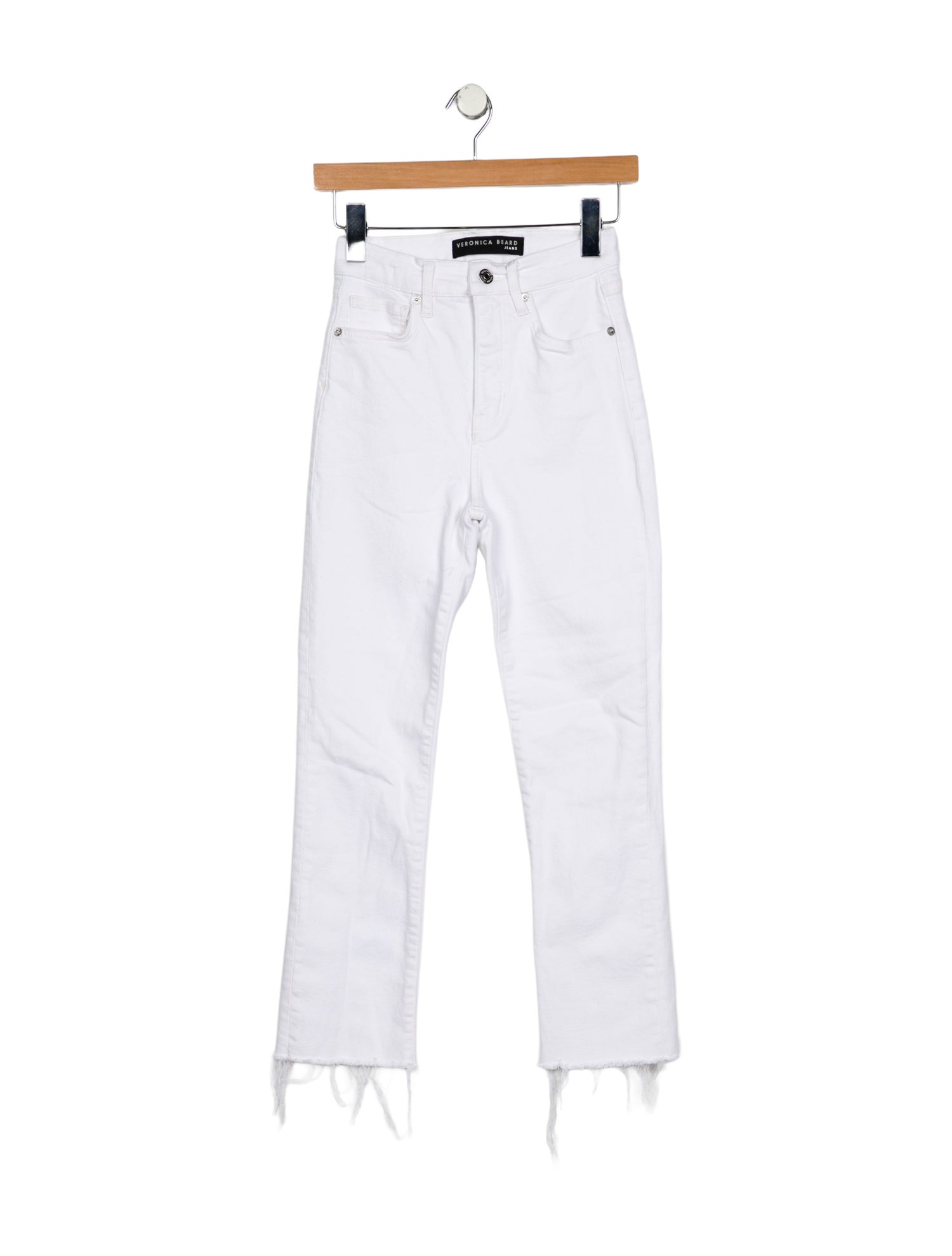 Veronica Beard Mid-Rise Straight Leg Jeans