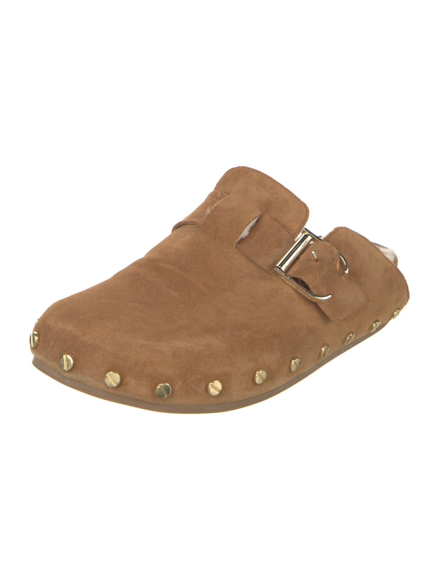 Veronica Beard Suede Studded Accents Mules