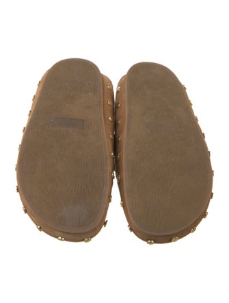 Veronica Beard Suede Studded Accents Mules