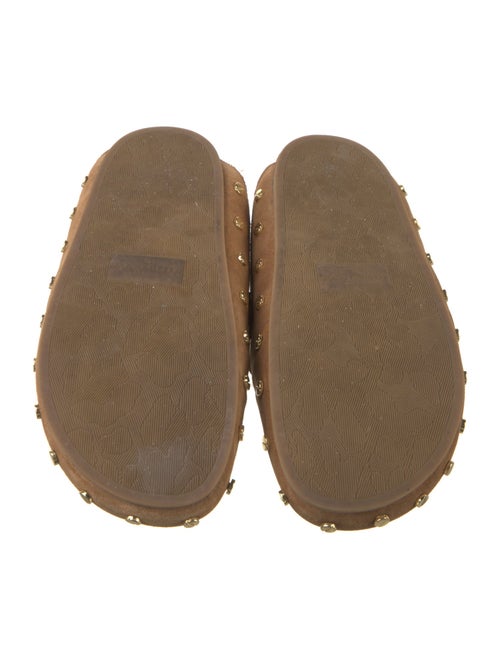 Veronica Beard Suede Studded Accents Mules