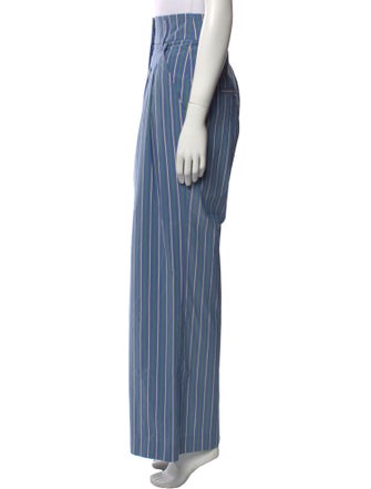 Veronica Beard Striped Wide Leg Pants
