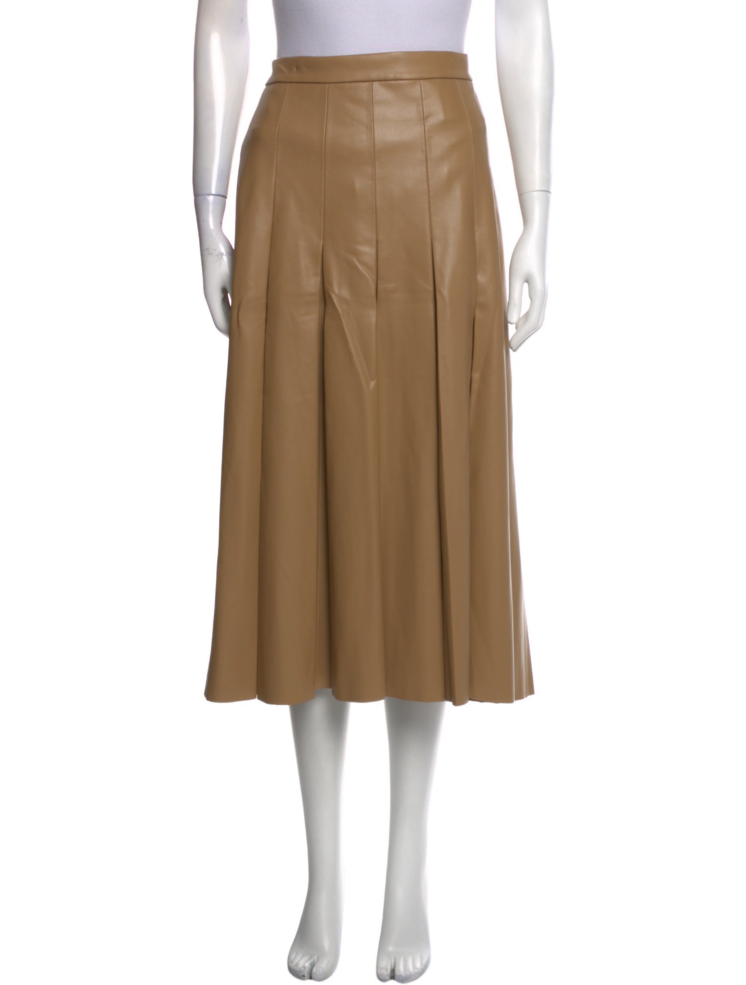 Veronica Beard Pleated Accents Midi Length Skirt