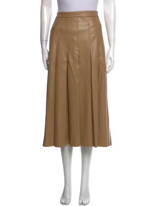 Veronica Beard Pleated Accents Midi Length Skirt