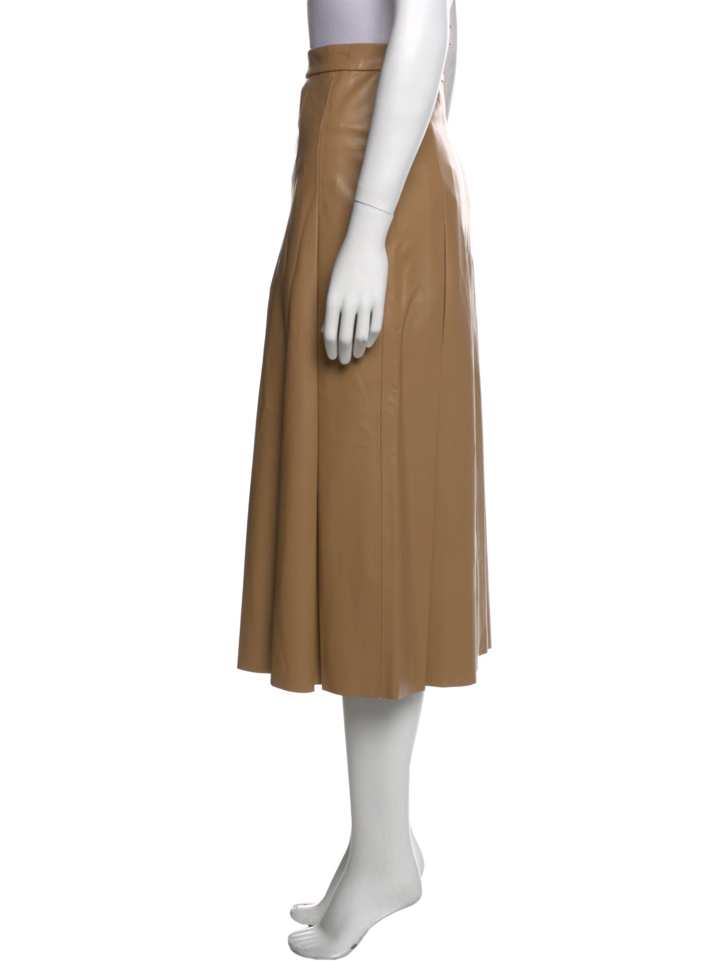 Veronica Beard Pleated Accents Midi Length Skirt