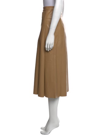 Veronica Beard Pleated Accents Midi Length Skirt