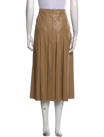 Veronica Beard Pleated Accents Midi Length Skirt