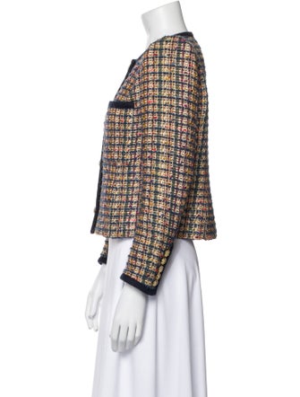 Veronica Beard Tweed Pattern Evening Jacket