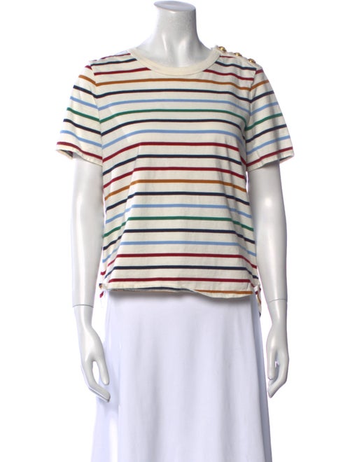 Veronica Beard Striped Crew Neck T-Shirt