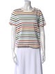 Veronica Beard Striped Crew Neck T-Shirt