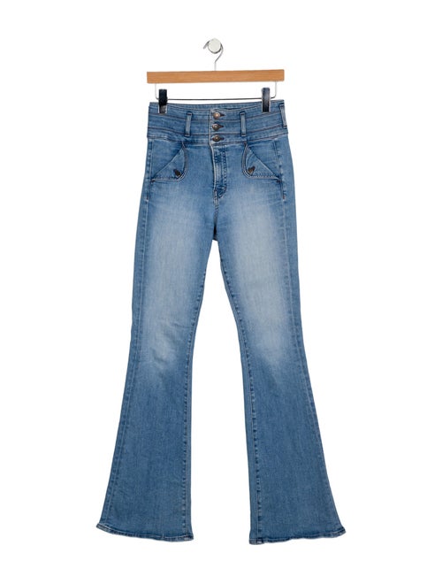 Veronica Beard High-Rise Wide Leg Jeans