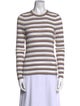 Veronica Beard Striped Crew Neck Top