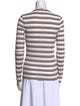 Veronica Beard Striped Crew Neck Top