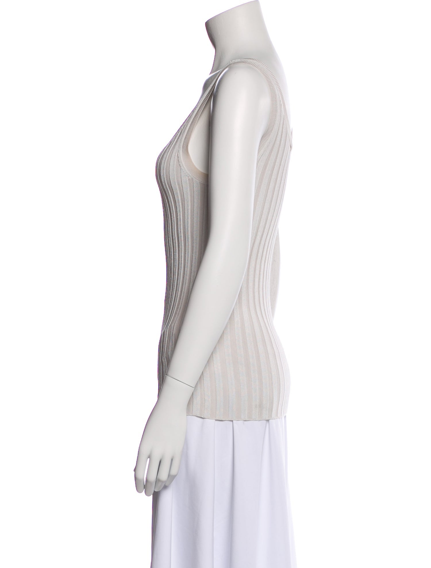 Veronica Beard Scoop Neck Sleeveless Top