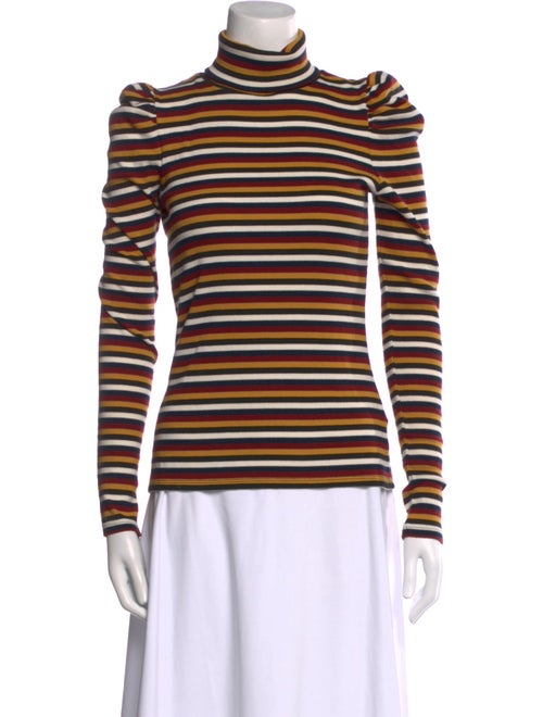Veronica Beard Striped Turtleneck Sweater