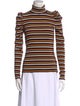 Veronica Beard Striped Turtleneck Sweater