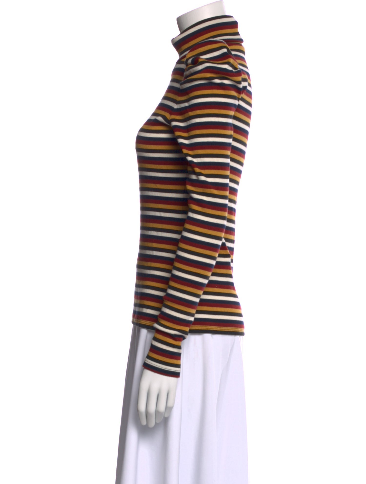 Veronica Beard Striped Turtleneck Sweater