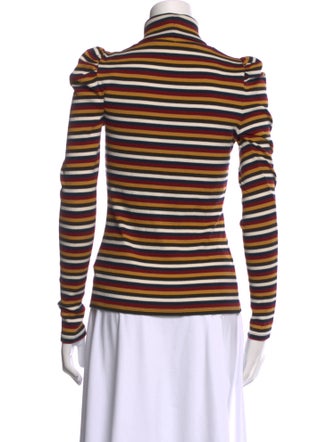 Veronica Beard Striped Turtleneck Sweater