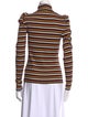 Veronica Beard Striped Turtleneck Sweater