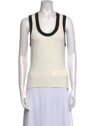 Veronica Beard Scoop Neck Sleeveless Top