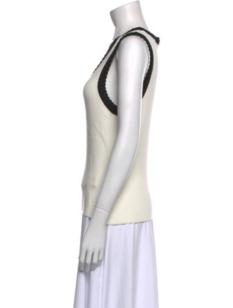 Veronica Beard Scoop Neck Sleeveless Top