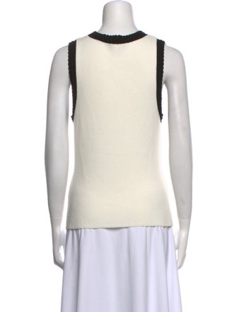 Veronica Beard Scoop Neck Sleeveless Top