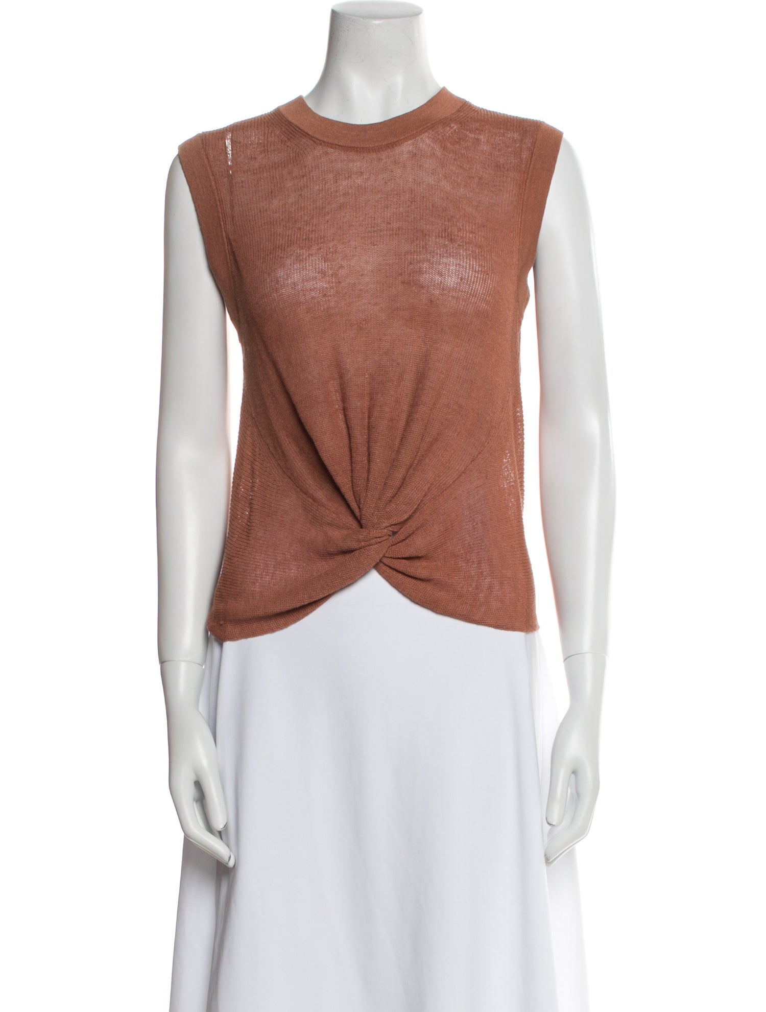 Veronica Beard Crew Neck Sleeveless Top