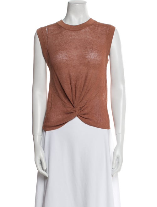Veronica Beard Crew Neck Sleeveless Top