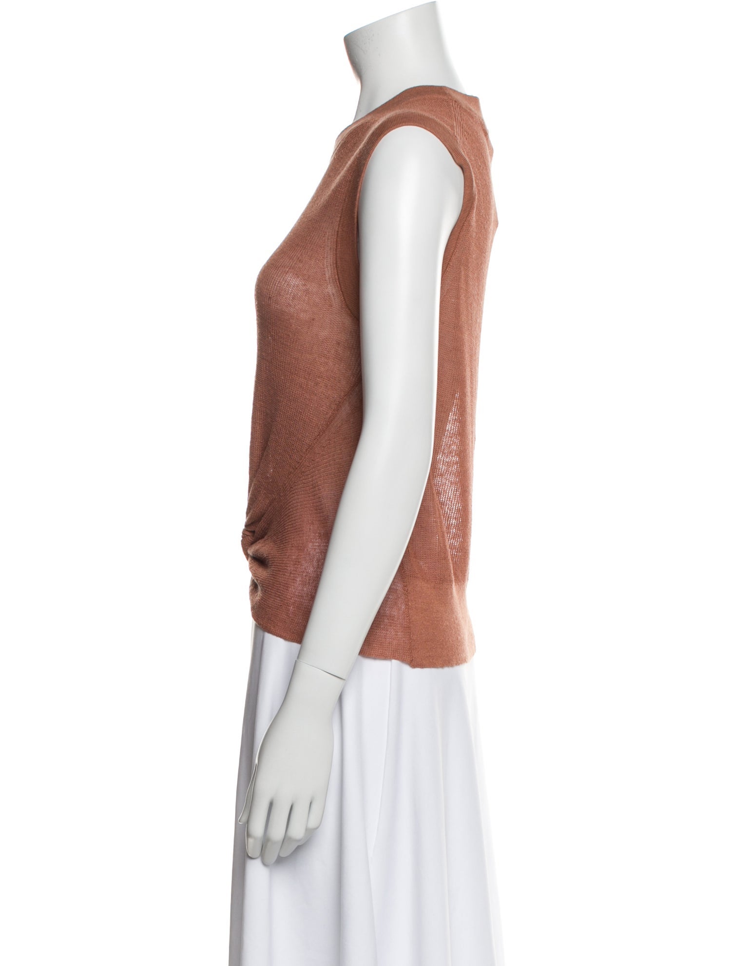 Veronica Beard Crew Neck Sleeveless Top