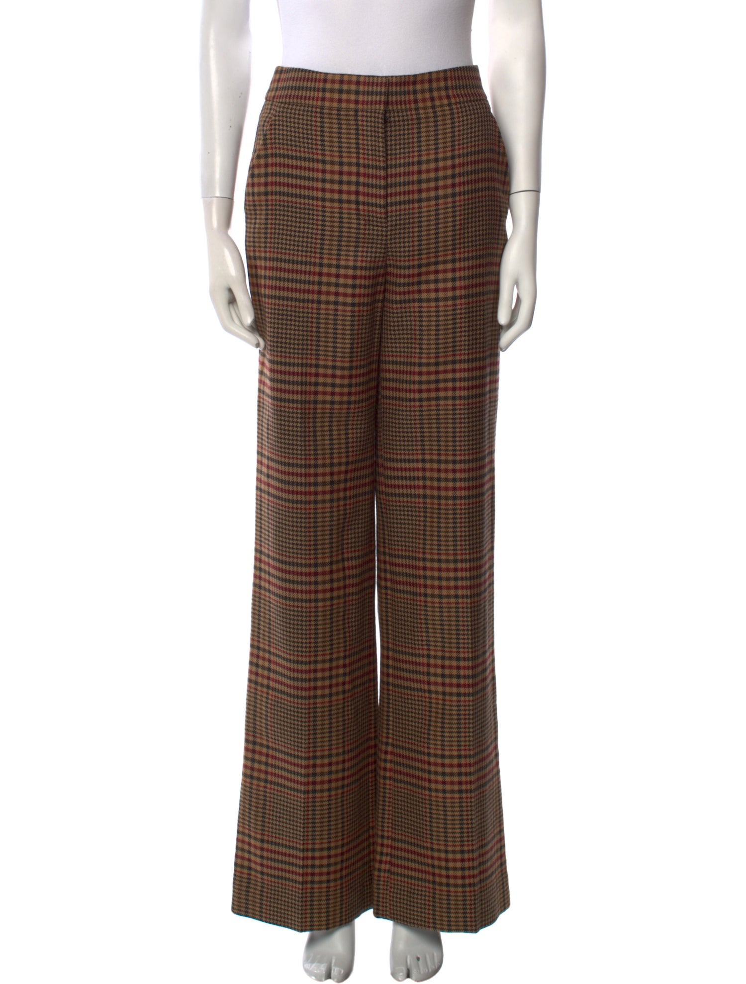 Veronica Beard Virgin Wool Wide Leg Pants