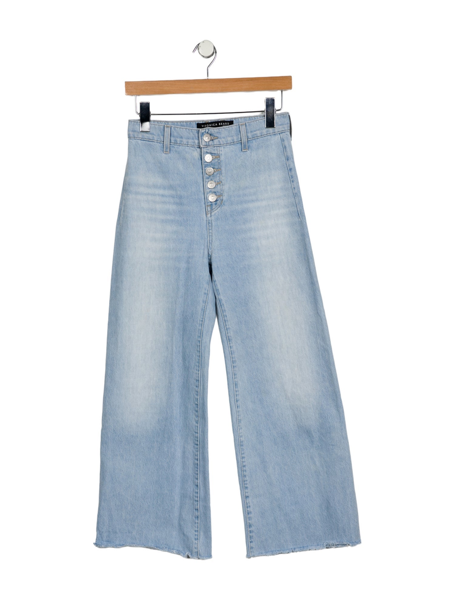 Veronica Beard High-Rise Wide Leg Jeans