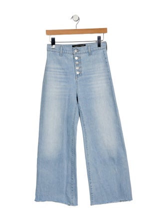 Veronica Beard High-Rise Wide Leg Jeans