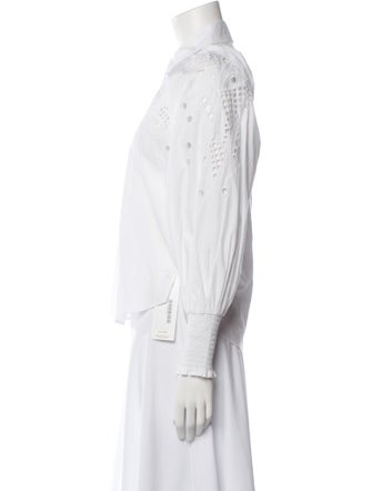 Veronica Beard Long Sleeve Button-Up Top