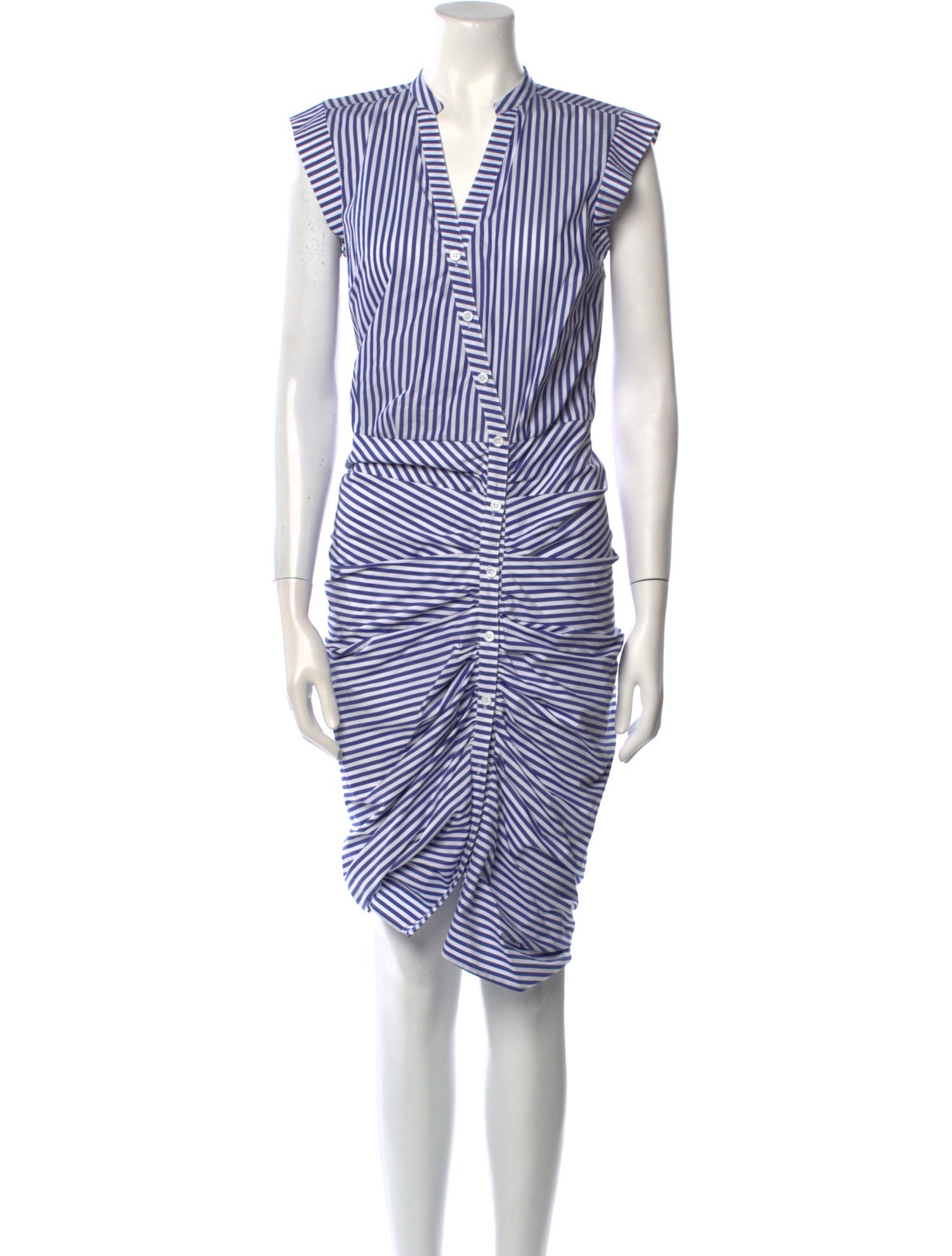 Veronica Beard Striped Midi Length Dress