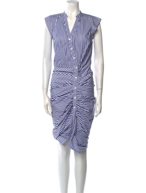 Veronica Beard Striped Midi Length Dress