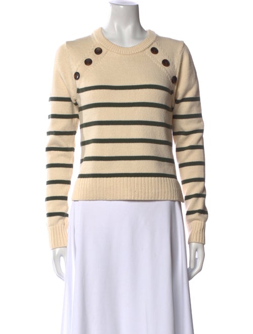 Veronica Beard Striped Crew Neck Sweater