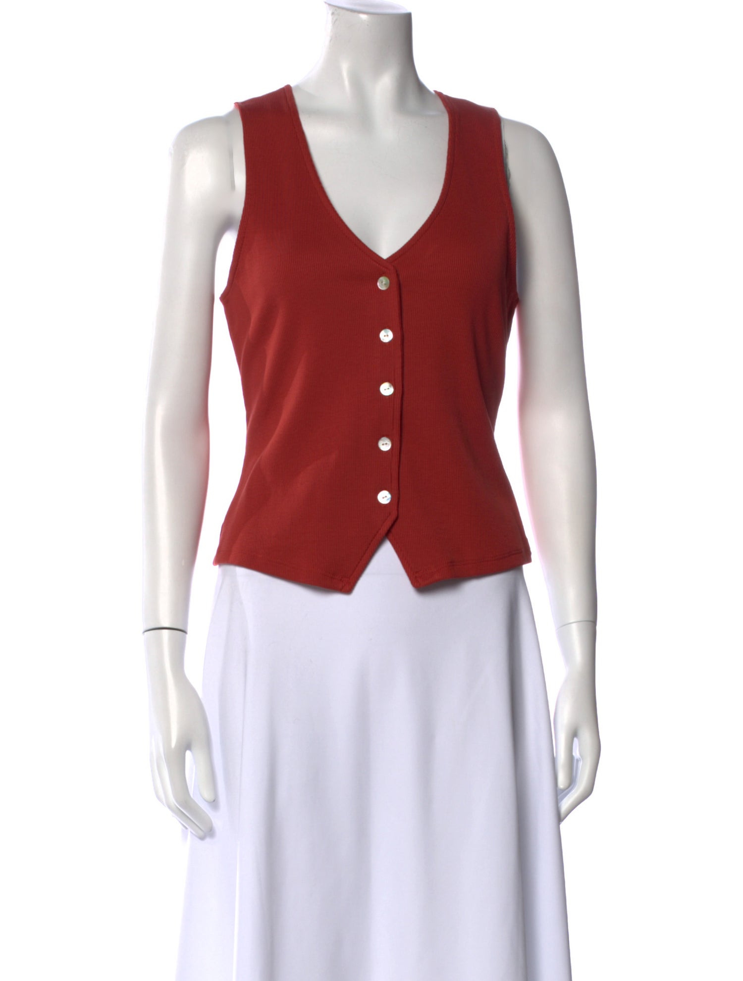 Veronica Beard V-Neck Sleeveless Crop Top w/ Tags