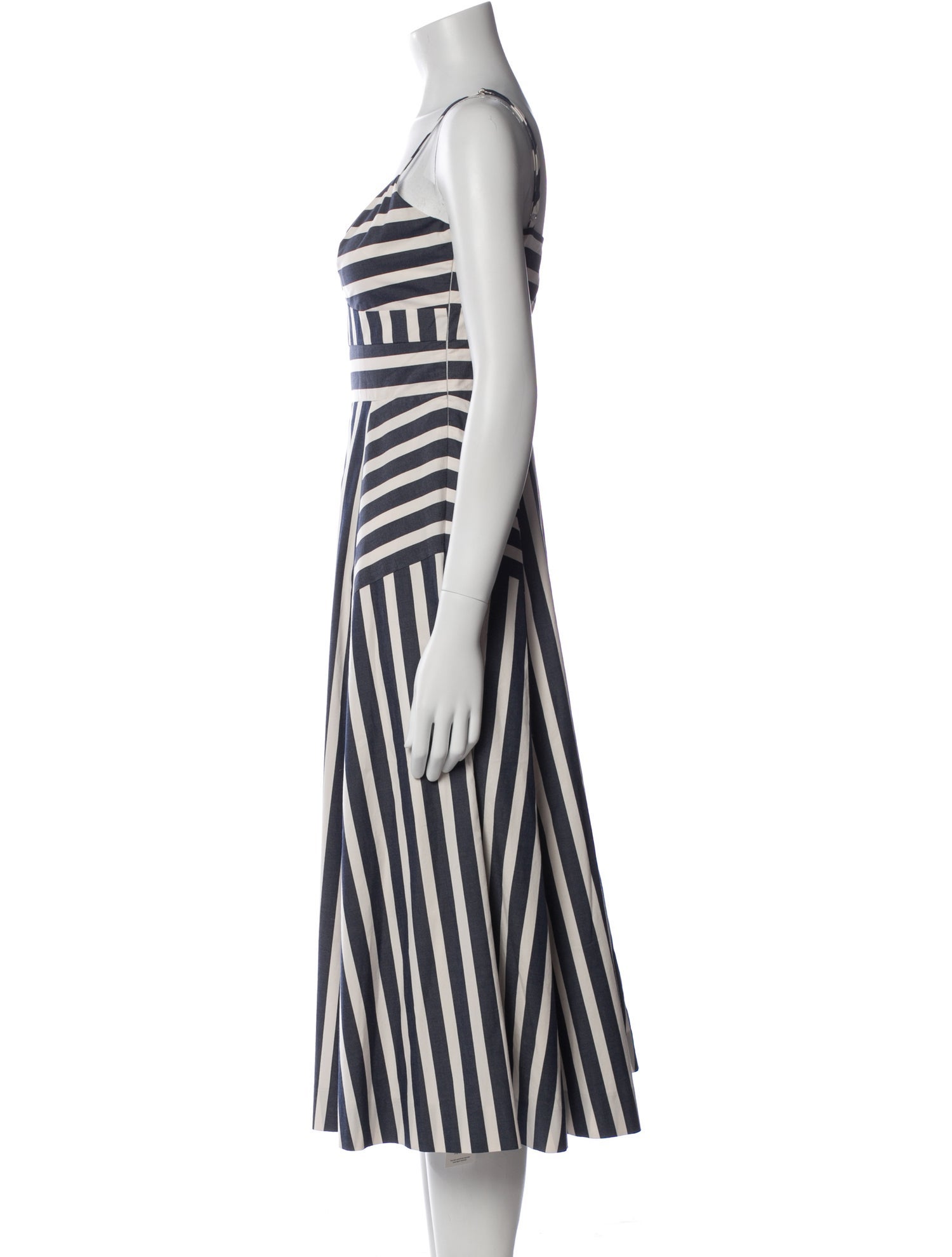 Veronica Beard Striped Midi Length Dress