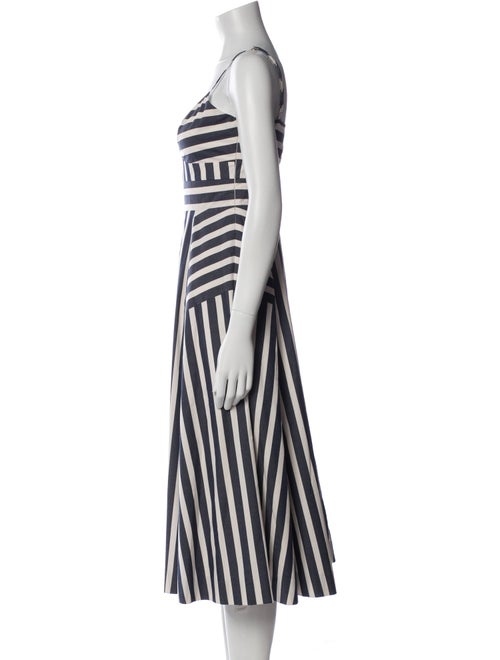 Veronica Beard Striped Midi Length Dress