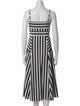 Veronica Beard Striped Midi Length Dress