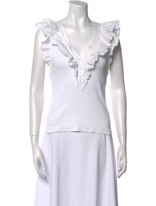 Veronica Beard V-Neck Sleeveless Top