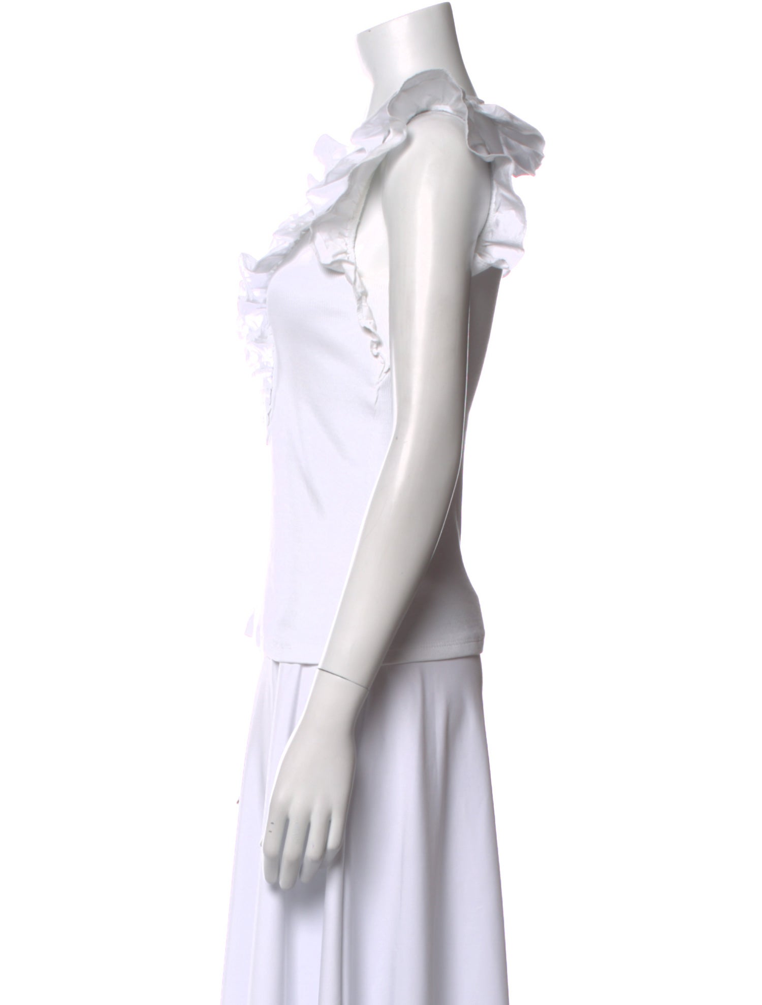 Veronica Beard V-Neck Sleeveless Top