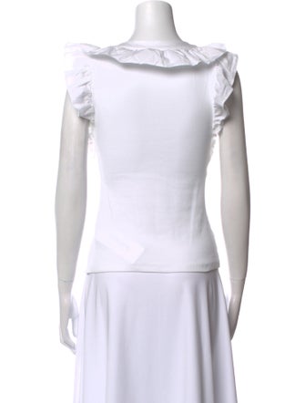 Veronica Beard V-Neck Sleeveless Top