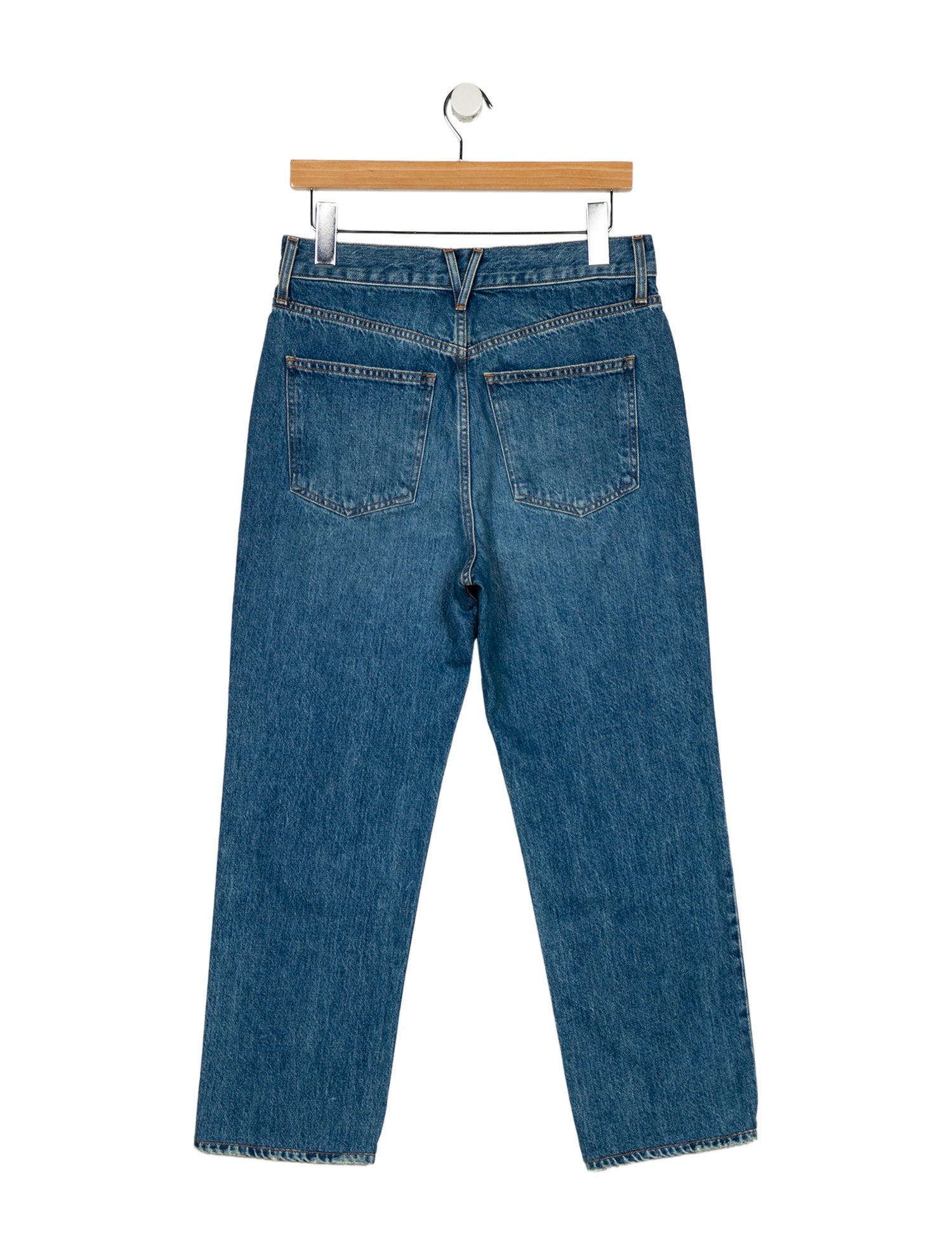Veronica Beard High-Rise Straight Leg Jeans