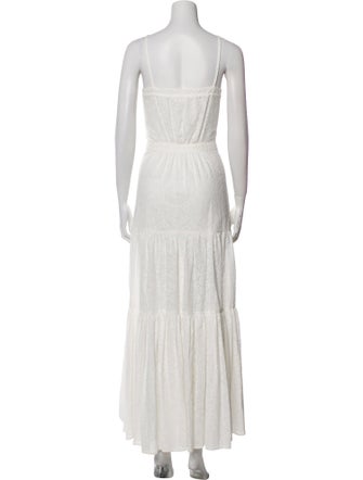 Veronica Beard Square Neckline Long Dress