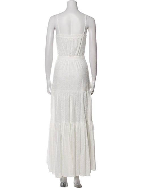 Veronica Beard Square Neckline Long Dress