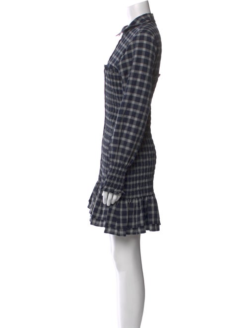 Veronica Beard Plaid Print Mini Dress
