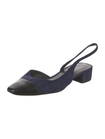 Veronica Beard Suede Slingback Flats